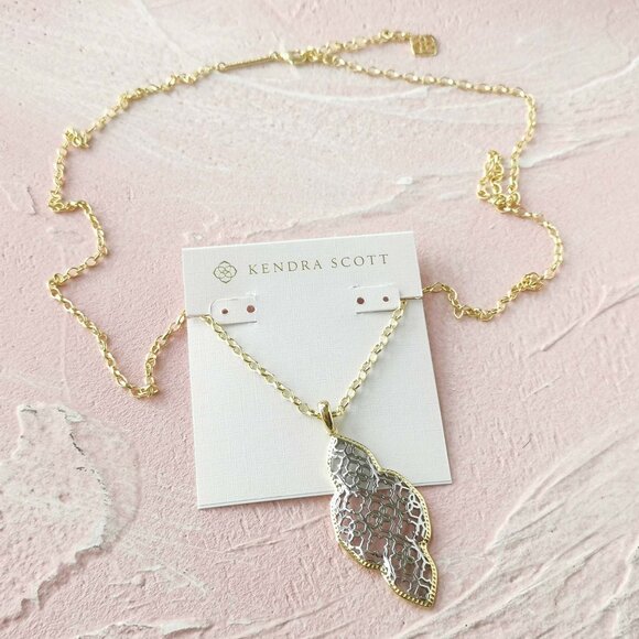 Kendra Scott Abbie Mixed Metal Long Necklace - Picture 3 of 3